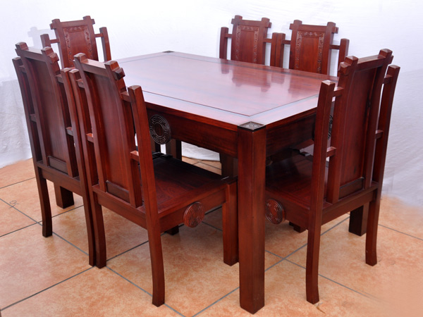 餐桌七件套(锦隆家具)